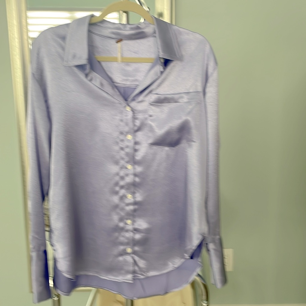 Free People Lavender Blouse S